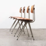 Set of 4 Result chairs 1st Edition by Friso Kramer for Ahrend de Cirkel 1958