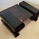 Large coffee table in smoked acrylic glass, France, 1970s