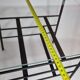 Vintage coffee table and door reviewed in glass and metal, 50s