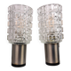 Pair of 70s glass wall lamps by Targetti Sankey