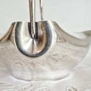 Antique silver-plated metal sugar bowl