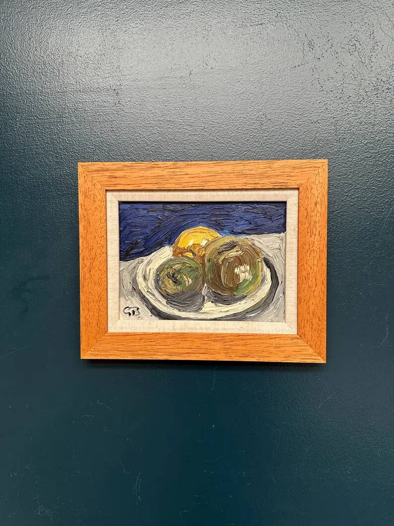Original Swedish Oil on Panel – “Still Life” by Göran Brunius (1911–2005) – Signed