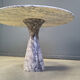 Vintage round marble dining table, 1970s