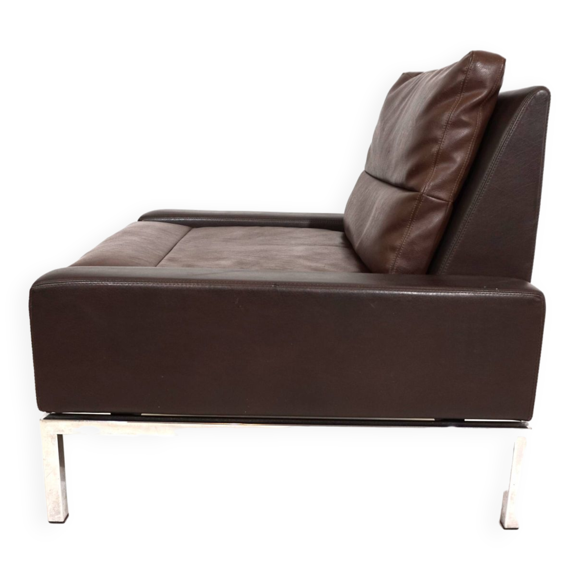 Wilkhahn Series 800 leather chair by Hans Peter Piel