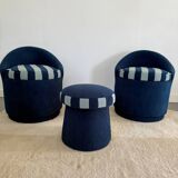 Set of 3 poufs/chairs
