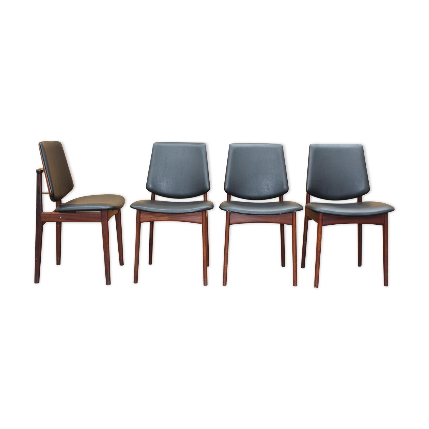 4 vintage Danish Arne Hovmand Olsen chairs