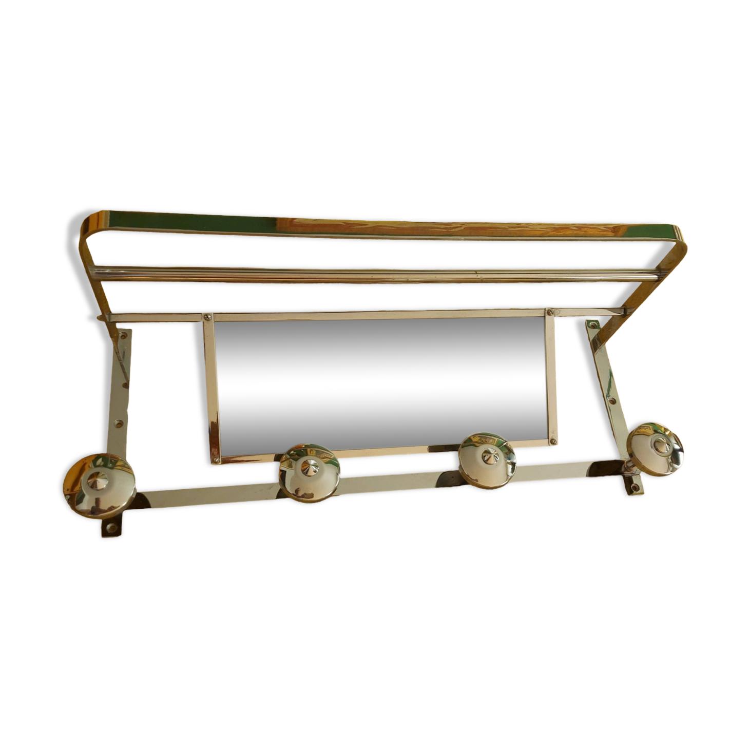 Wall-mounted mat rack, 40's hat rack