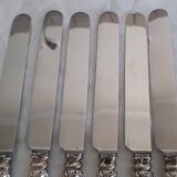 12 knives with silver-plated handles