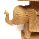 Table basse éléphant en rotin