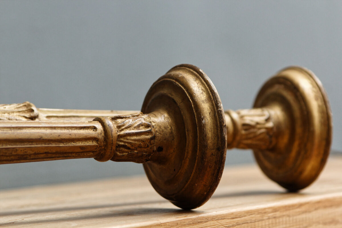 Pair of wooden candle spades, 18th century