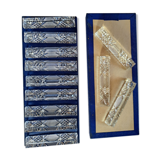 Porte couteaux cristal vintage