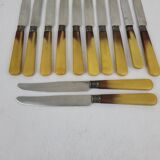 12 Art Deco Bakelite handle knives