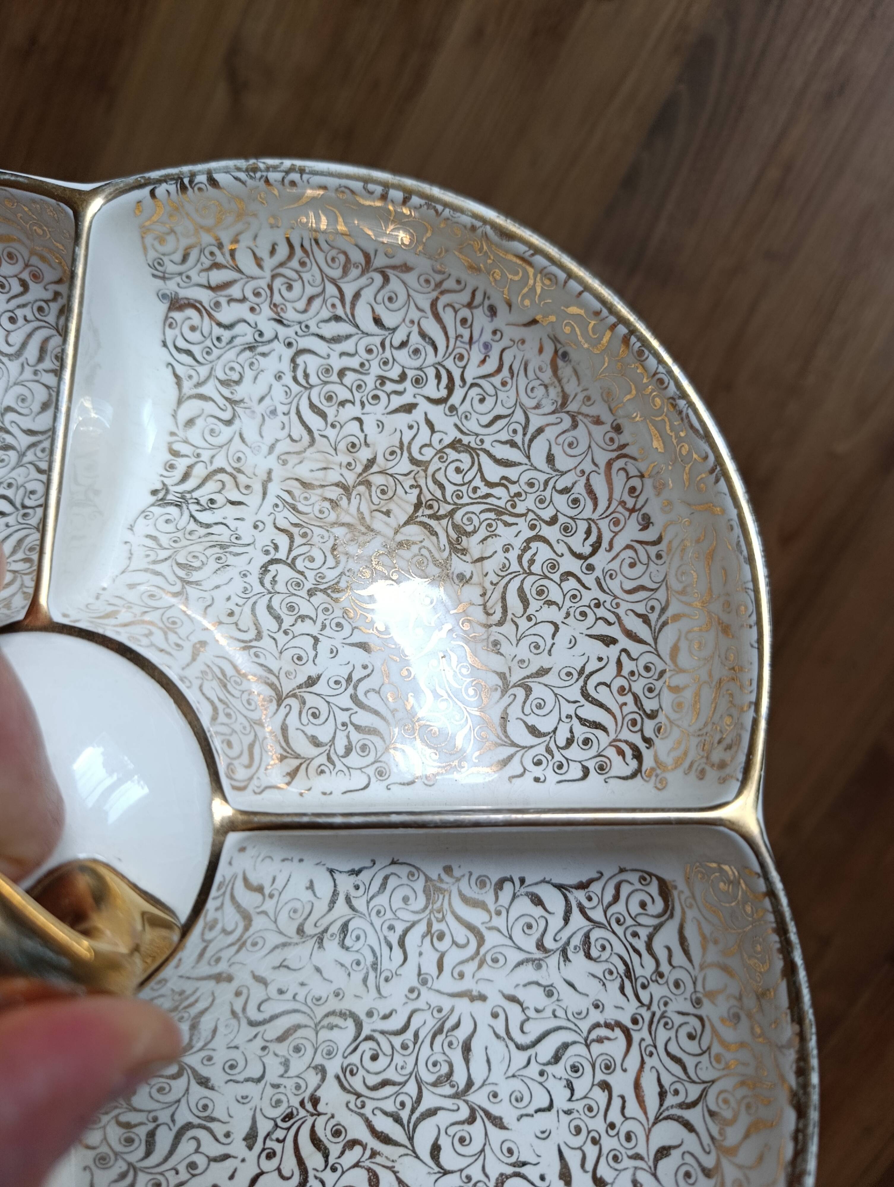 Vintage segmented aperitif plate | Villeroy & Boch (1950s)