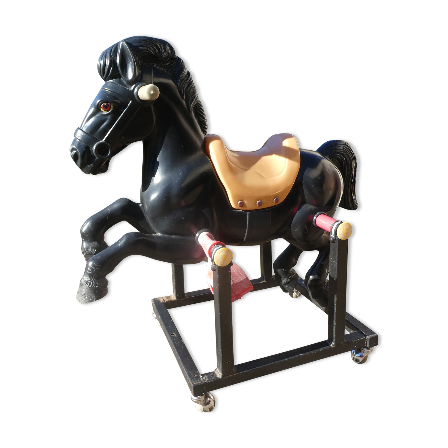 Vintage carousel riding horse