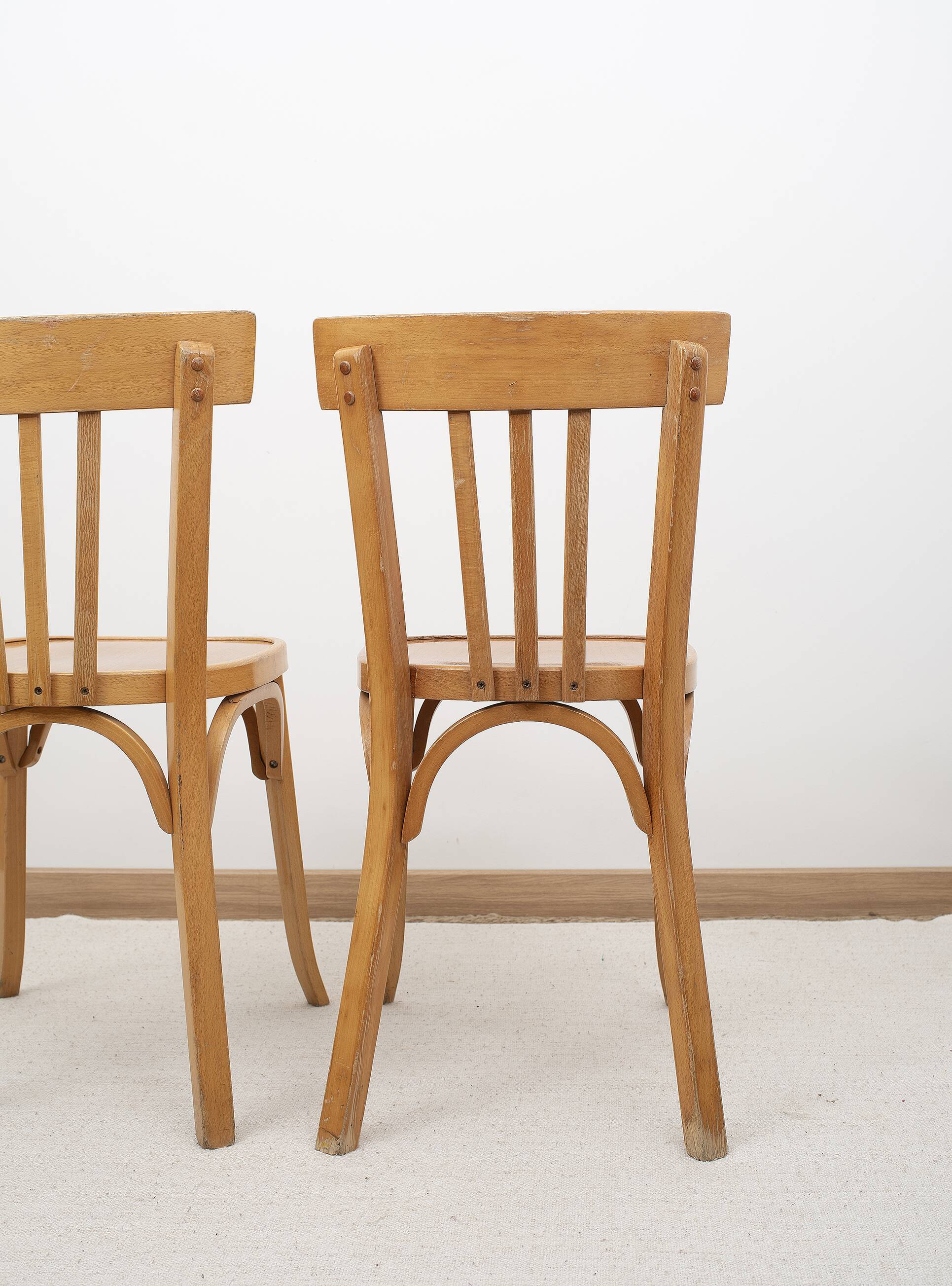 BAUMANN bentwood bistro chairs, set of 4