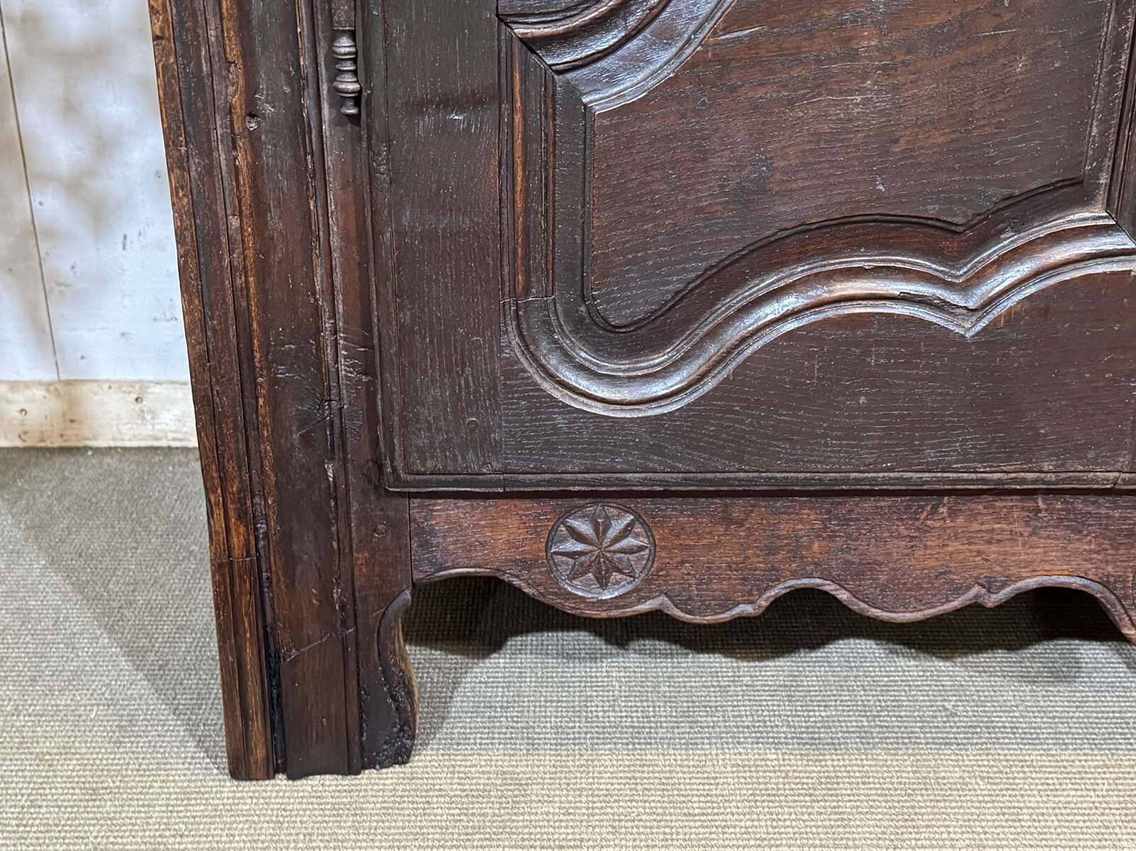 18th-century oak wardrobe