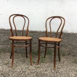 Paire de chaise fischel made in Austria bois courbé