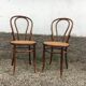 Paire de chaise fischel made in Austria bois courbé