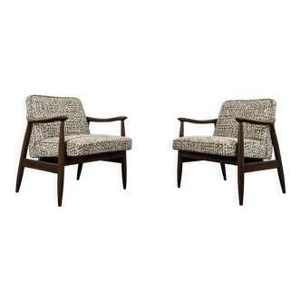 Pair of Mid-Century Modern GFM 87 Armchairs by Juliusz Kędziorek, 1960s