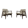 Paire de fauteuils GFM 87 modernes du milieu du siècle par Juliusz Kędziorek, années 1960
