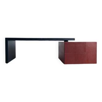 CEO Cube Leather Desk by Lella & Massimo Vignelli for Poltrona Frau