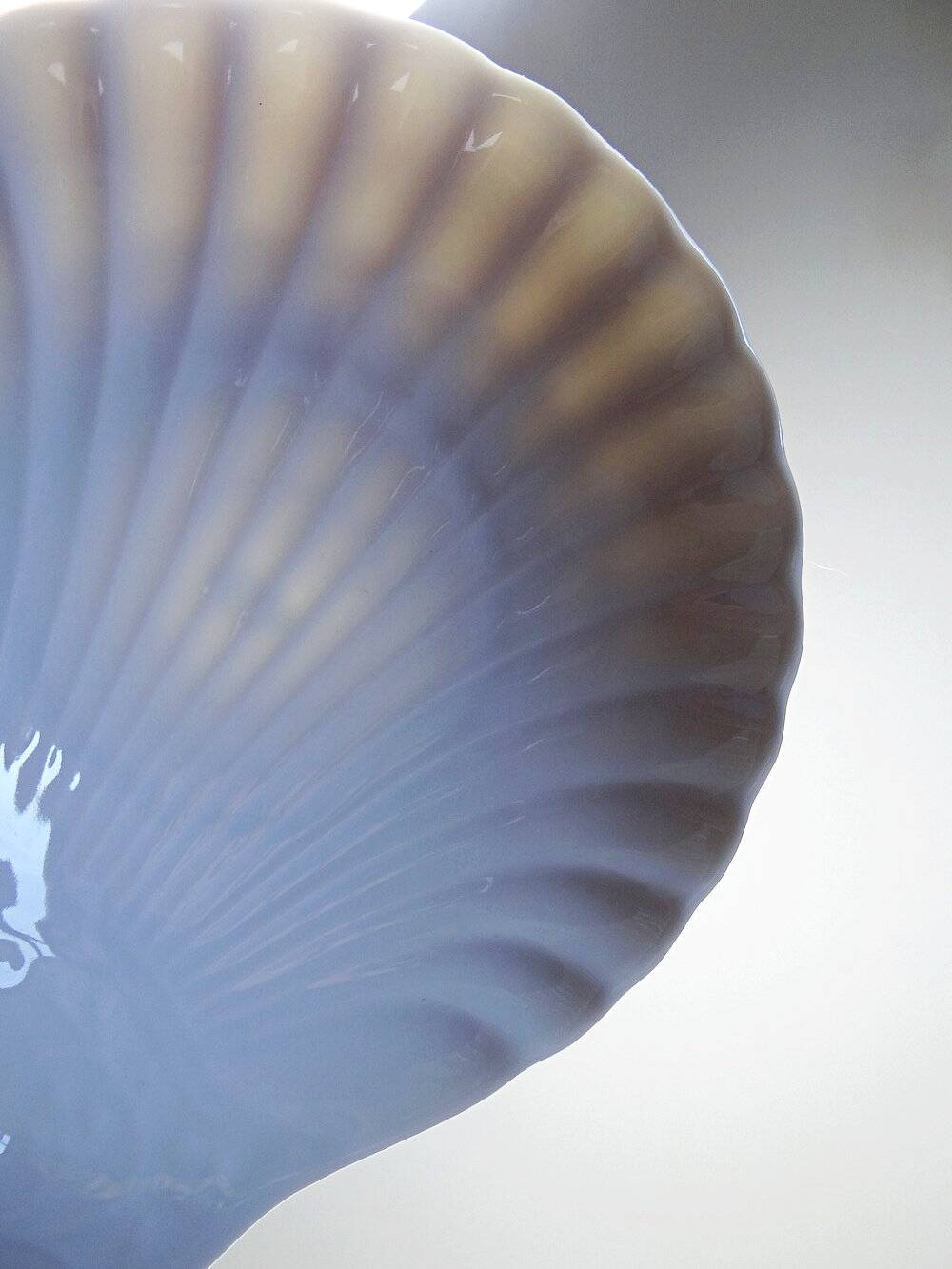 Set of 6 shell-shaped bowls in Limoges porcelain by Philippe Deshoulières.
