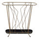 Golden metal umbrella door