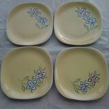 6 KG Luneville earthenware plates