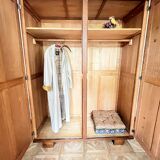 Parisian cabinet in removable raw wood