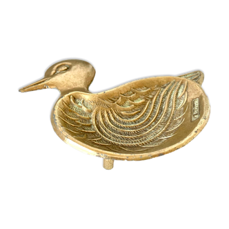 Brass ashtray duck