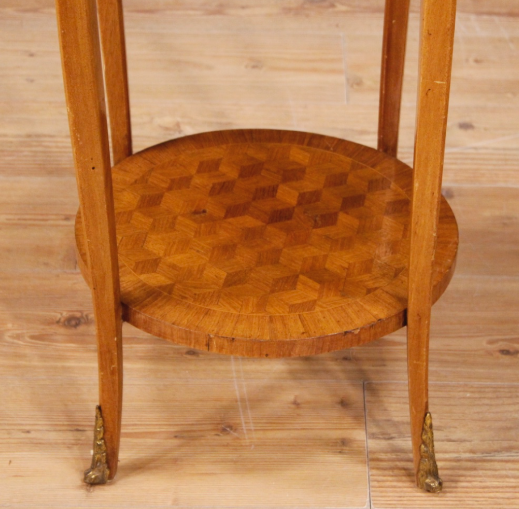 French side table in mahogany