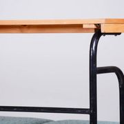 Canapé Bauhaus marron et bleu, Tchéquie, années 1930