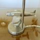 “Airplane” lamp in nickel-plated brass from the 40s and 50s