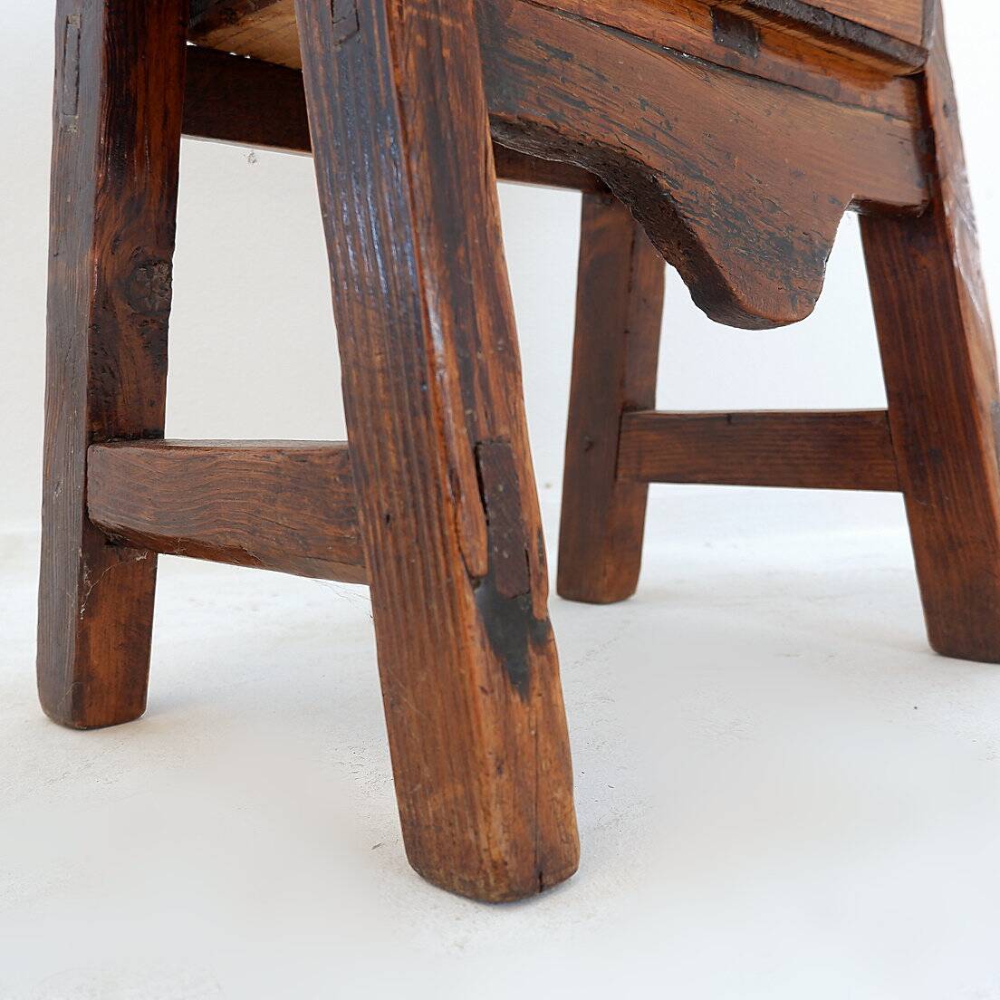 18th Century Spanish Chestnut Wood Side Table