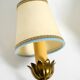 Two beautiful original Mid Century Modern floral wall lamps made of brass w