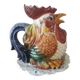 Barbotine Rooster pitcher carafe