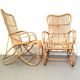 Paire de fauteuils en rotin Rohé Noordwolde