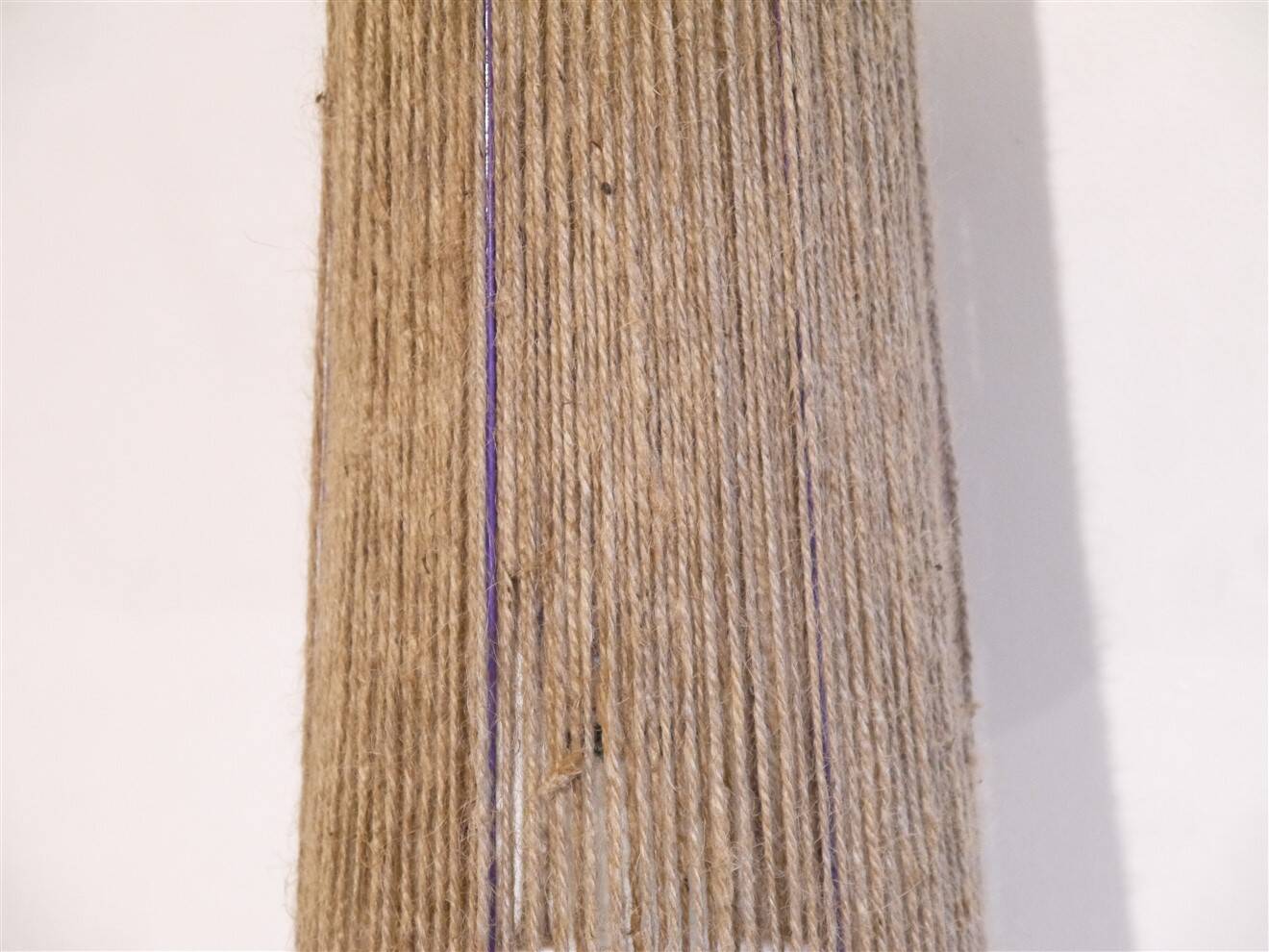Swedish lamp in turned wood and rope, 1960