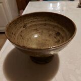 Cup on foot in pyrite stoneware