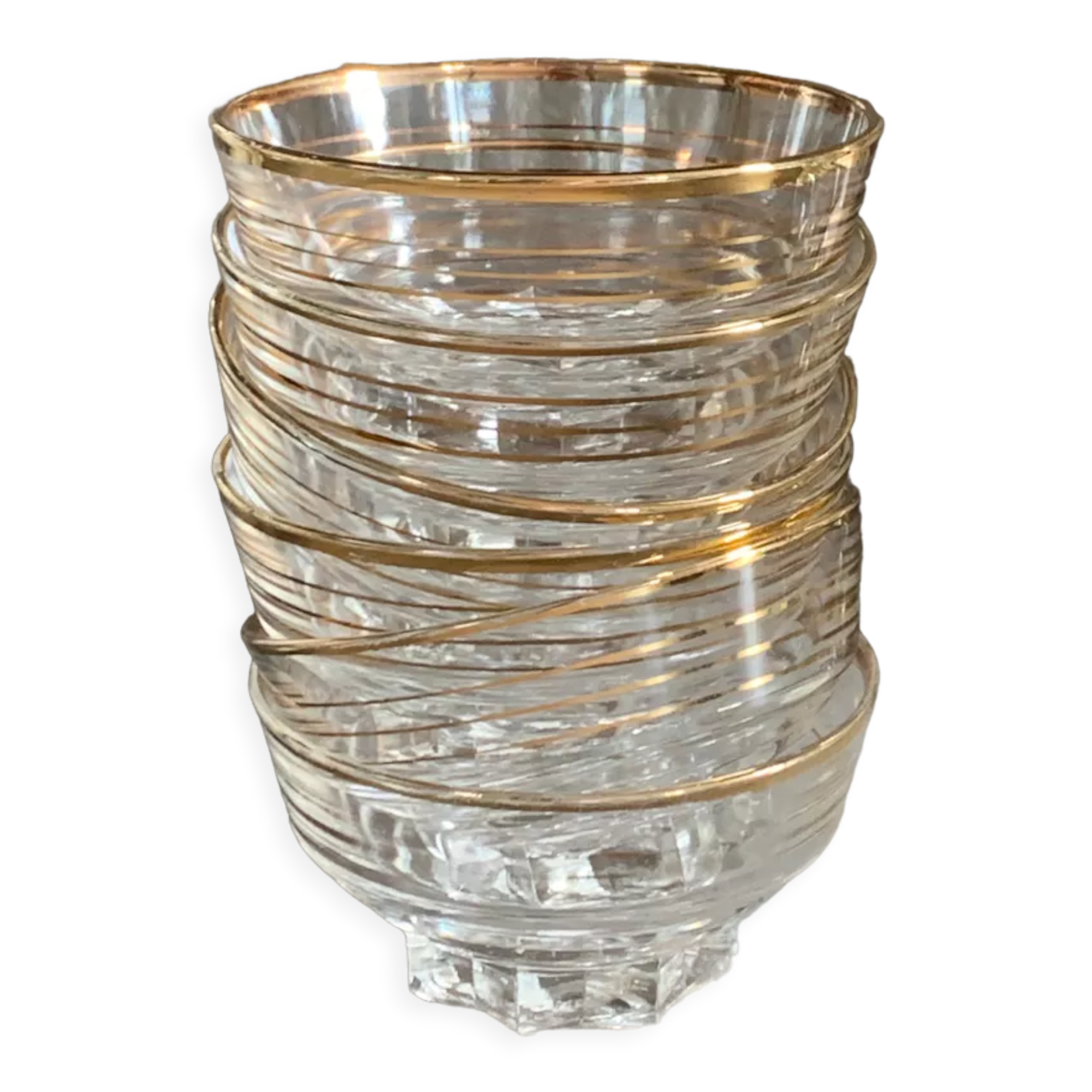 6 coupes à champagne anciennes en verre
