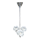 Suspension chrome chandelier and Murano glass paste, 20s / 30s.