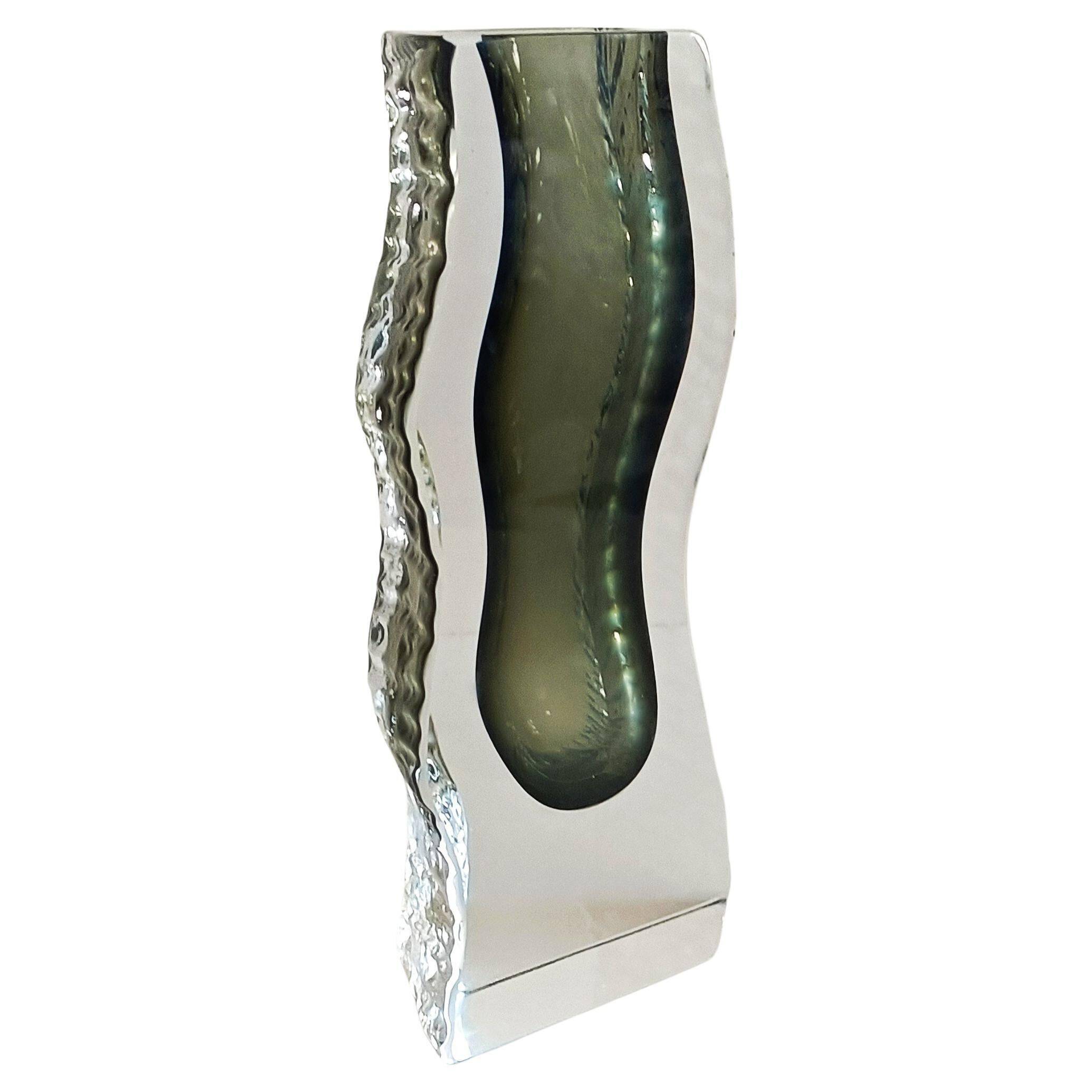 Murano Sommerso  Glass Vase by Alessandro Mandruzzato, Italy,  1970s