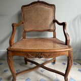 Regency armchair with stretcher