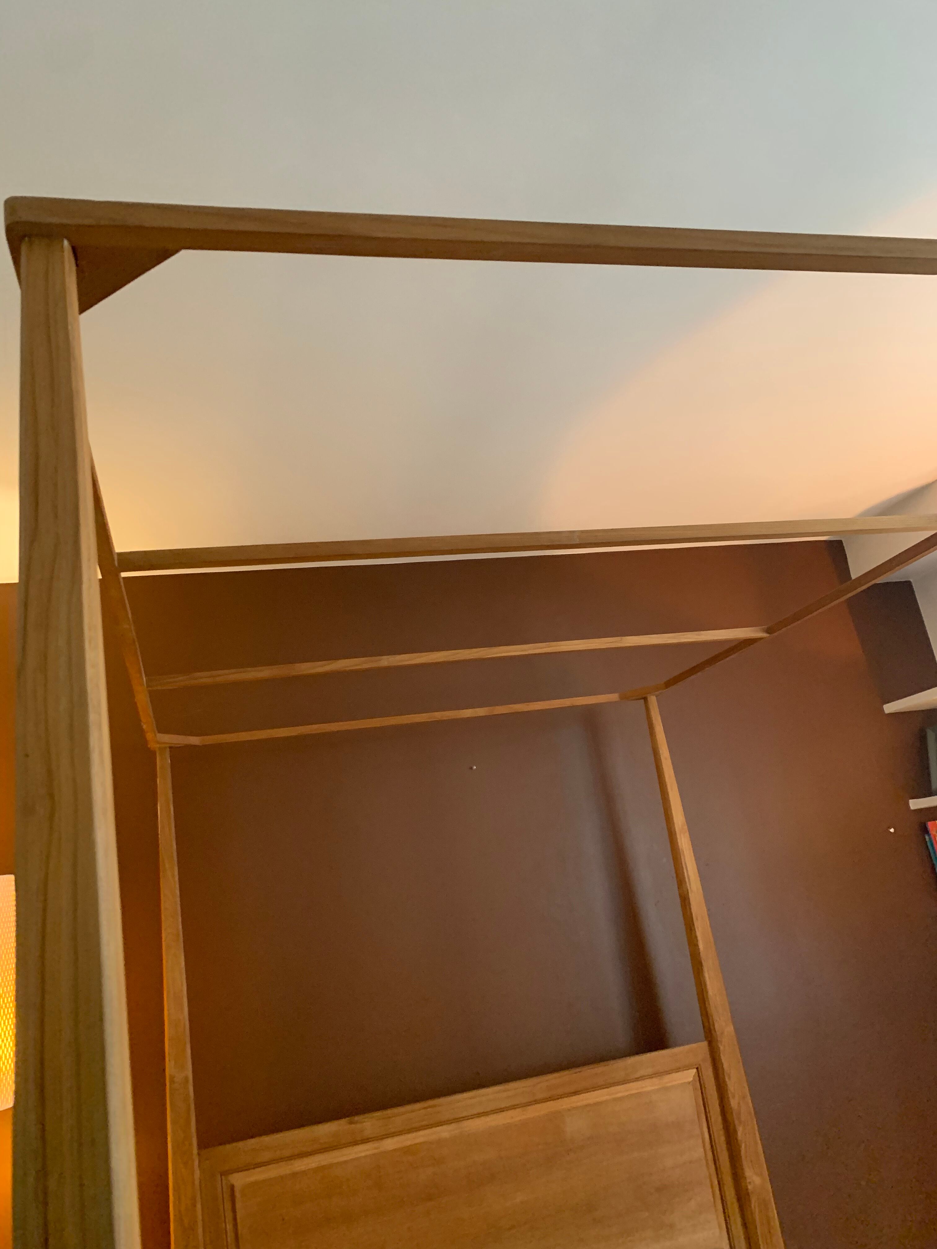 Solid teak canopy bed 160x200