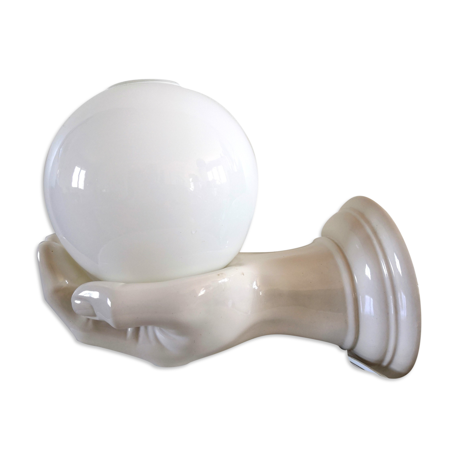 Vintage hand lamp in ceramic 70s