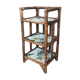 Restyled rattan shelf
