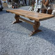 Table monastère en chêne massif,  243cm de L