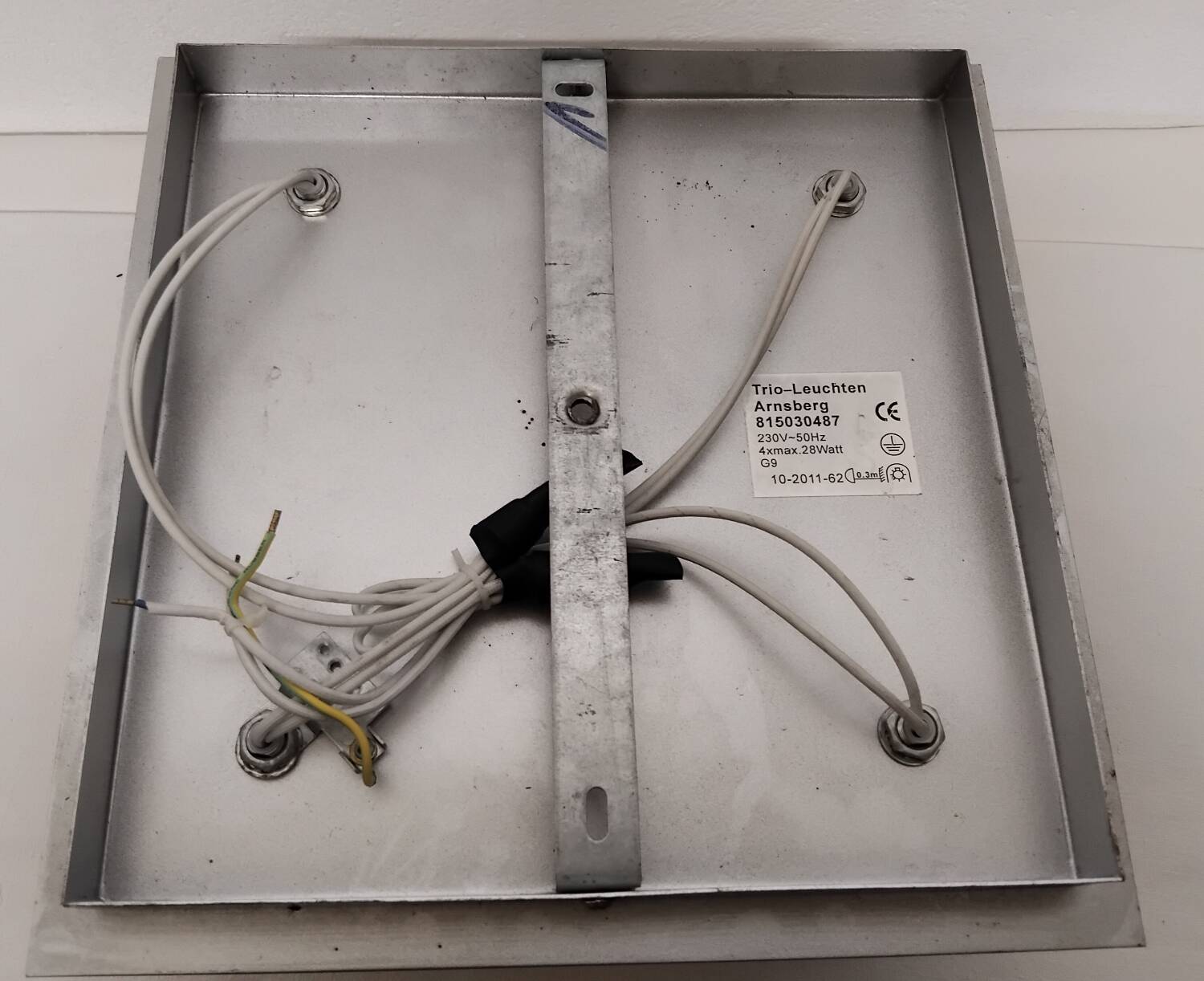 Paire de plafonnier en métal