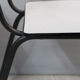Ensemble de 2 chaises en Formica blanc/gris