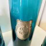 Apothecary, Bottle set, Toiletries Pewter with rose